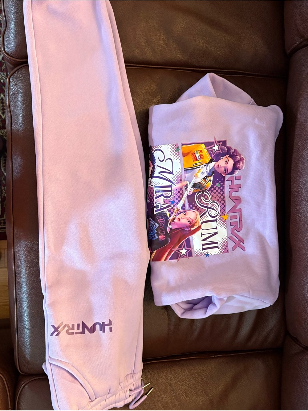DEMON HUNTER Lilac Girls Sweatshirt & Joggers Set